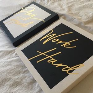 Wall pictures - Work hard & Play hard